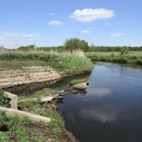 Irpin river near Moshchun village, Kiev oblast, Ukraine